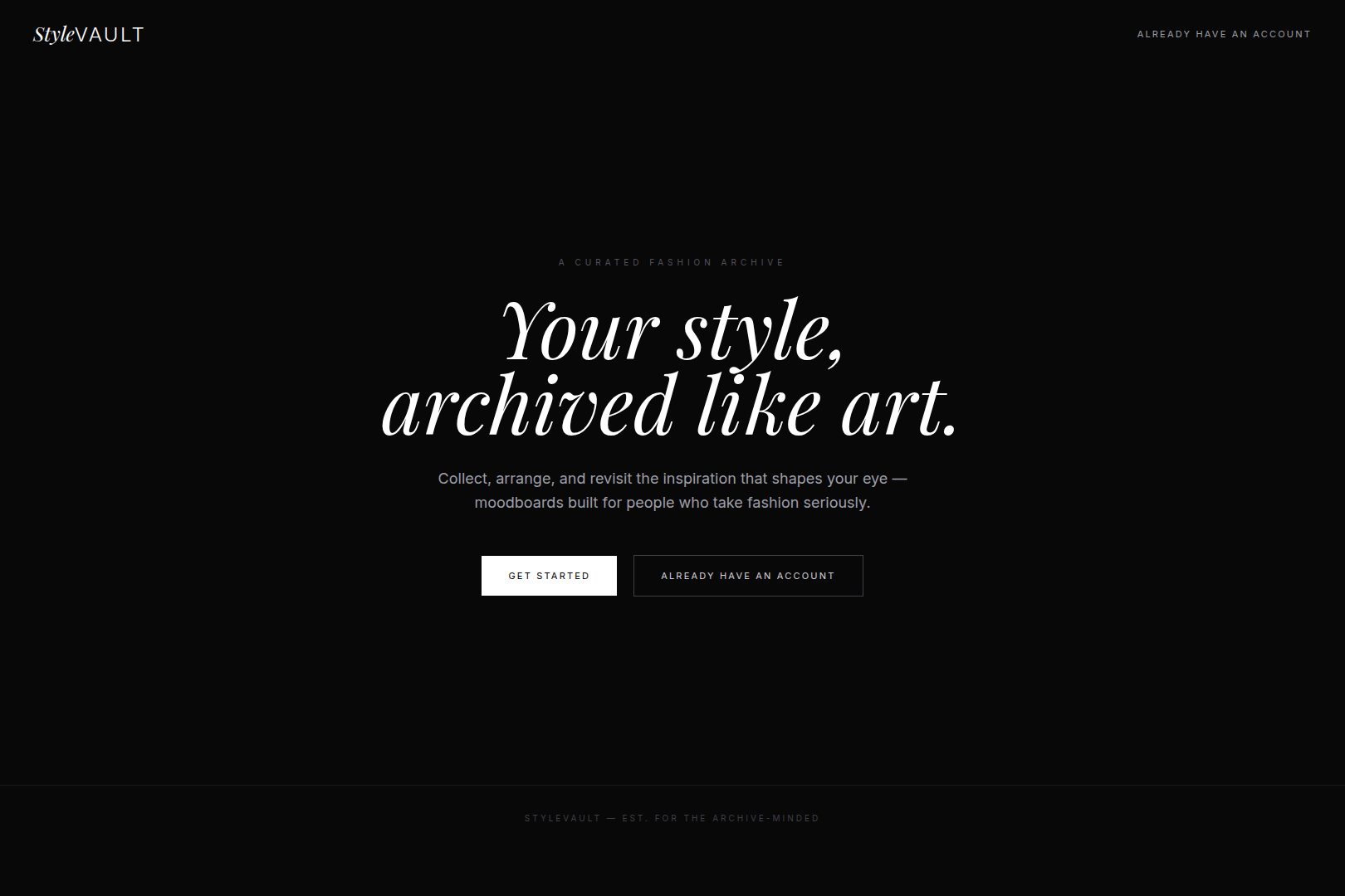 StyleVault project
